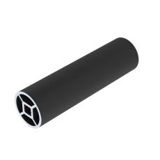 Aluminiowy profil okrągły 28 mm czarny