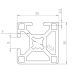 Profil aluminiowy 3030 - 2 T 90