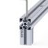Montaż łącznika śrubowego samogwintującego w profilu aluminiowym serii 45 Torx TX50 widok zmontowany