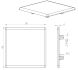 Zaślepka 8080 do profilu aluminiowego 80x80 rysunek techniczny z wymiarami